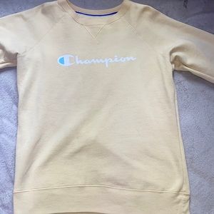 Yellow champion sweater only worn 3 times
